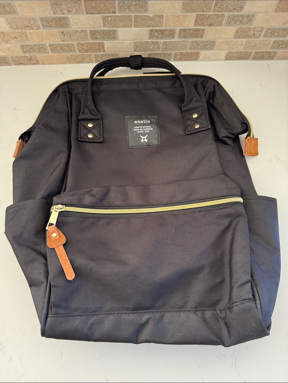 Anello Black Canvas Backpack NWOT